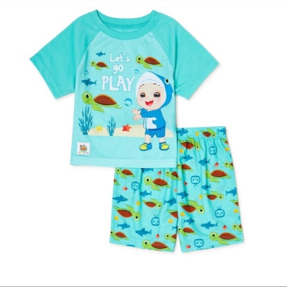 Boys 5T CoComelon Green Pajama Set
